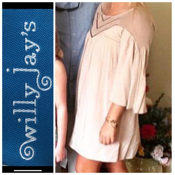 WILLY JAY Boho cold shoulder oversized dress - Picture 1 of 7